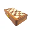 Set sah Giftdeco DNU-025, alamă, lemn și textil, 17 x 17 cm