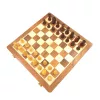 Set sah magnetic Giftdeco DNU-026, lemn si alama, 25 x 25 cm