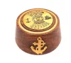 Calendar perpetuu Giftdeco NI1415, alamă și lemn, 7,5 x 3,5 cm
