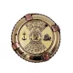 Calendar perpetuu Giftdeco NI1422 din alamă, formă colac de salvare, diametru 7 cm, stil nautic