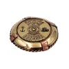 Calendar perpetuu Giftdeco NI1422 din alamă, formă colac de salvare, diametru 7 cm, stil nautic