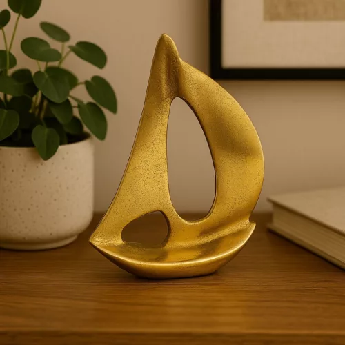 Obiect decorativ Giftdeco NI1651, aluminiu, înălțime 19,5 cm, stil minimalist, modern, clasic