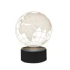 Lampa LED glob Giftdeco P108, 7 culori, USB, 17 cm