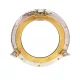 Obiect decorativ Giftdeco N-0268C, sticlă și metal, diametru 28 cm, stil nautic