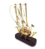 Obiect decorativ Giftdeco N-3615A, alamă și lemn, înălțime 30 cm, stil nautic, modern, clasic