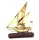 Obiect decorativ Giftdeco N-4453, alamă și lemn, 32 x 8 cm, stil nautic