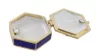 Cutie pentru bijuterii Giftdeco B0035-08BL, metal, 5 x 5 x 2cm