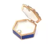 Cutie pentru bijuterii Giftdeco B0035-08BL, metal, 5 x 5 x 2cm
