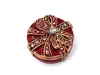 Cutie pentru bijuterii Giftdeco B0118-08, metal, 4 x 4 x 1cm