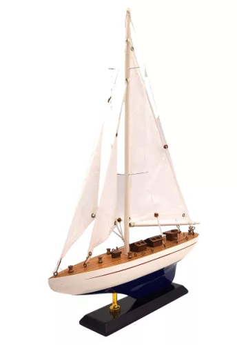 Machetă navala Giftdeco M1, lemn, înălțime 42 cm, stil nautic