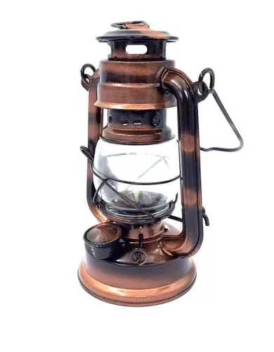 Lampă decorativă Giftdeco DT245F, sticlă și metal, 11,5 x 9,5 x 19 cm, stil nautic