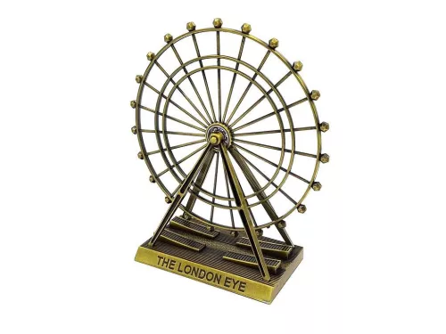Obiect decorativ Giftdeco, cupru și metal, 20 x 8,5 x 23 cm, stil modern