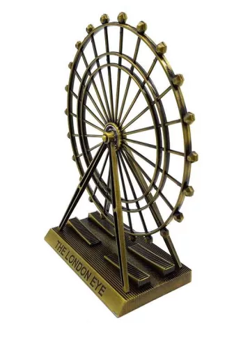 Obiect decorativ Giftdeco, cupru și metal, 20 x 8,5 x 23 cm, stil modern