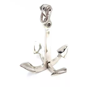   Ancoră decorativă Giftdeco N-2988, metal argintiu, înălțime 20 cm, stil nautic