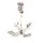 Ancoră decorativă Giftdeco N-2988, metal argintiu, înălțime 20 cm, stil nautic