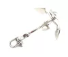 Ancoră decorativă Giftdeco N-2988, metal argintiu, înălțime 20 cm, stil nautic