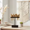 Obiect decorativ Giftdeco, rășină, 17 x 8 x 25,5 cm, stil glamour, minimalist, modern