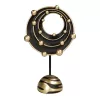 Figurina sistem cosmic abstract Giftdeco 44189FJH, polirasina aurie si neagra, 33,5 cm