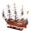 Machetă navala Giftdeco SF45R, plastic, metal și lemn, înălțime 45,7 cm, lățime 17,8 cm, stil nautic