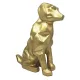 Figurina caine Giftdeco DOG2, aluminiu auriu, 26 x 23 x 8,5 cm