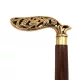 Baston de mers Giftdeco DNU-014A, pliabil, maner ornamentat din alama, 91,5 cm