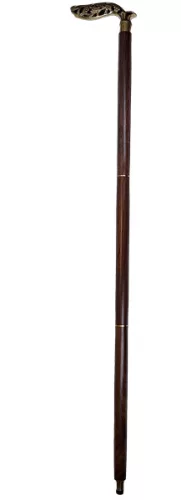 Baston de mers Giftdeco DNU-014A, pliabil, maner ornamentat din alama, 91,5 cm