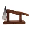 Obiect decorativ Giftdeco WAA177, metal și lemn, înălțime 14 cm, lungime 27 cm