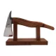 Obiect decorativ Giftdeco WAA177, metal și lemn, înălțime 14 cm, lungime 27 cm