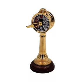   Telegraf naval decorativ Giftdeco COM-2005 – alamă, lemn, 16 cm