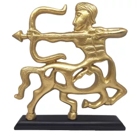   Figurină decorativa Divine Dekor SAG2, aluminiu și lemn, 25 x 21,5 x 4,5 cm, stil modern
