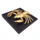 Figurină decorativa Divine Dekor CAN2, aluminiu și lemn, 29 x 27,5 x 9 cm, stil glamour