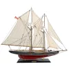 Machetă navala Giftdeco BL80, lemn, 80 x 12,5 x 65 cm, stil nautic