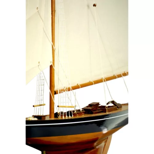 Machetă velier Columbia Giftdeco COL, lemn și vele din pânză, 94 x 13 x 104 cm