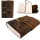 Jurnal din piele naturala Giftdeco AH02, 200 pagini, curea si cheita, 18 x 13 cm