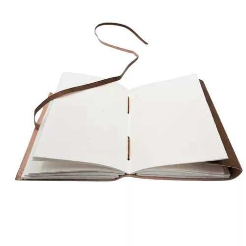 Jurnal Giftdeco AH04, piele de bivol, inscriptie motivanta, 200 pagini, 18 x 13 cm, stil vintage