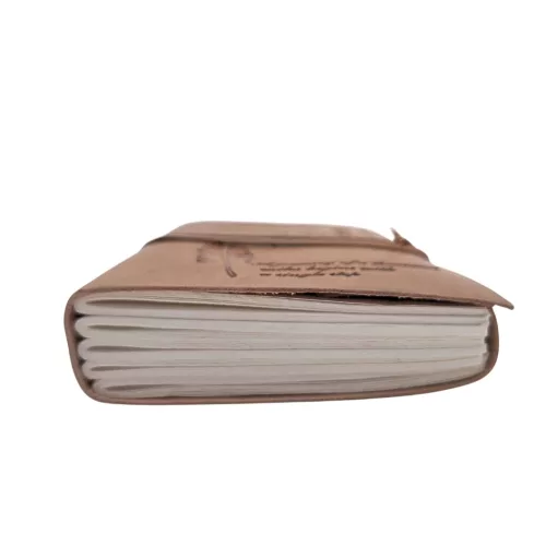 Jurnal Giftdeco AH04, piele de bivol, inscriptie motivanta, 200 pagini, 18 x 13 cm, stil vintage