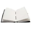Jurnal Giftdeco AH07, piele de capra, soare si luna, granat si bej, 200 pagini, 18 x 13 cm