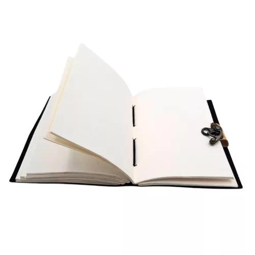 Jurnal Giftdeco AH11, piele de capra, velier, 200 pagini, 18 x 13 cm, stil retro nautic
