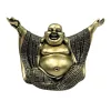 Figurină Buddha vesel Giftdeco 4406FJH, rășină, auriu-negru, 17,1 x 8,6 x 11,6 cm