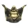 Figurină Buddha vesel Giftdeco 4406FJH, rășină, auriu-negru, 17,1 x 8,6 x 11,6 cm