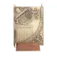 Obiect decorativ Hemisferium H28, aluminiu și lemn, înălțime 11 cm, stil retro, vintage, nautic