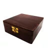 Busolă decorativă Giftdeco NC103185 – cadran solar, alamă, cutie din lemn