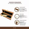 Fluier de comandă decorativ Giftdeco NC103186, alamă și cutie din lemn, 12,5 cm