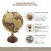 Glob decorativ vintage Giftdeco NC2590 – 32 cm, bază din lemn