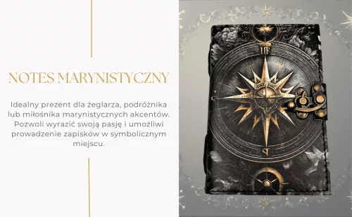 Busolă Giftdeco AH12, piele de capra și metal, 15 x 10 cm, stil retro, vintage, nautic