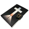 Jurnal Giftdeco AH15, piele de capra și metal, 15 x 10 cm, stil retro