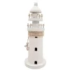 Far decorativ Giftdeco DT2509 din lemn, 9,5 x 9,5 x 25 cm, stil nautic