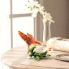 Casetă decorativă Giftdeco HX357 în formă de colibri, metal și cristale, 8 x 5,5 x 7 cm
