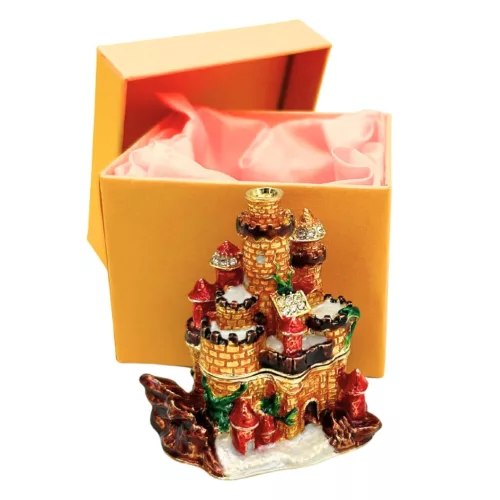 Casetă decorativa Giftdeco HX580, metal, 6,5 x 4,5 x 7,5 cm