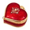 Cutie pentru bijuterii Giftdeco B0767-06RD, metal, 4,4 x 4 x 2 cm